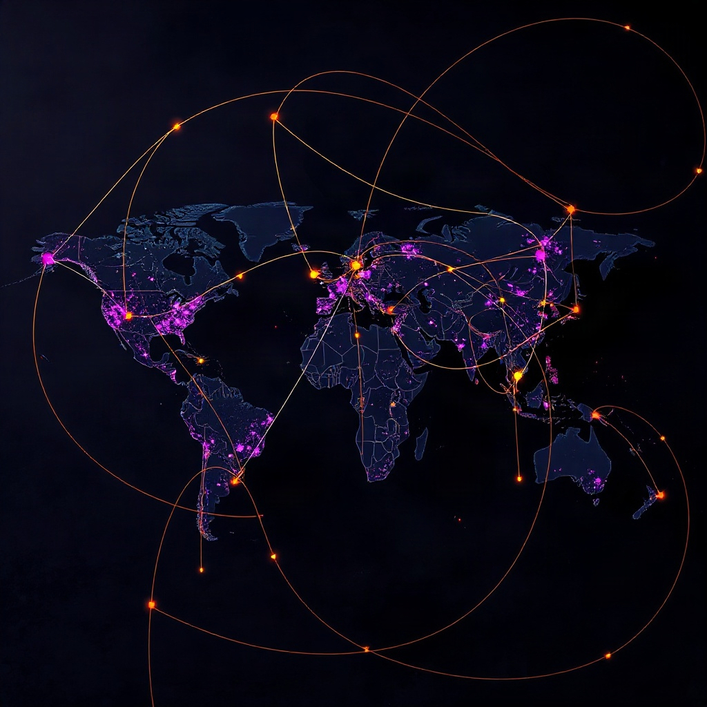 Abstract world influence network